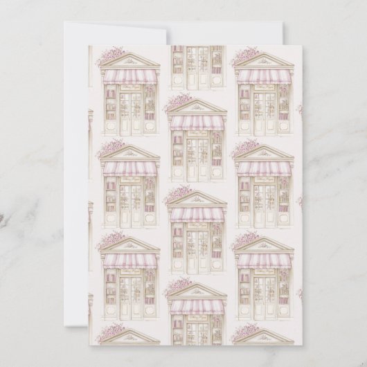 Story Book Bookstore Library Vrijgezellenfeest Kaart (Achterkant)