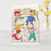 Story Book Characters Verjaardag Kaart (Gele Bloem)