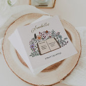 Story Book First Chapter Floral Girls Birthday Servet