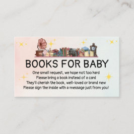 Story Book Library Het volgende hoofdstuk Baby sho Informatiekaartje