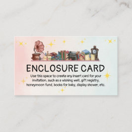 Story Book Library Het volgende hoofdstuk Baby sho Informatiekaartje