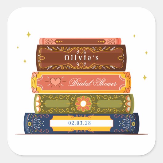 Story Book Library Naar het volgende hoofdstuk Vri Vierkante Sticker (Voorkant)