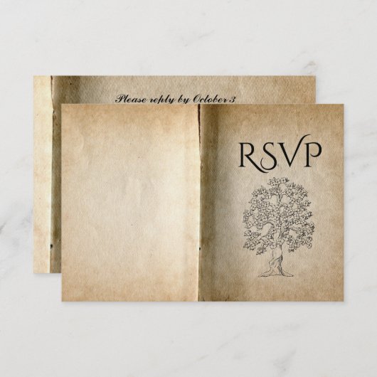 Story Book Meal RSVP (Voorkant / Achterkant)