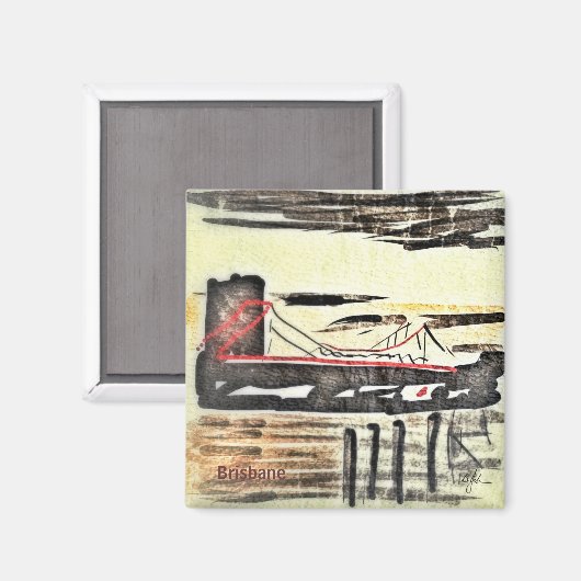 Story Bridge Brisbane Magnet (Voorkant / Achterkant)