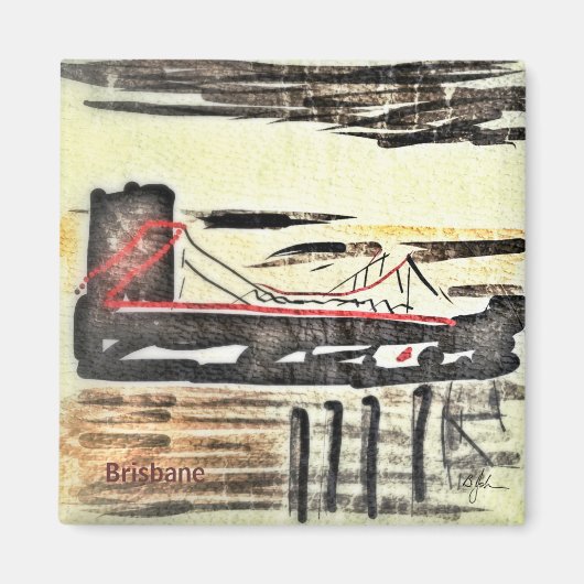 Story Bridge Brisbane Magnet (Voorkant)
