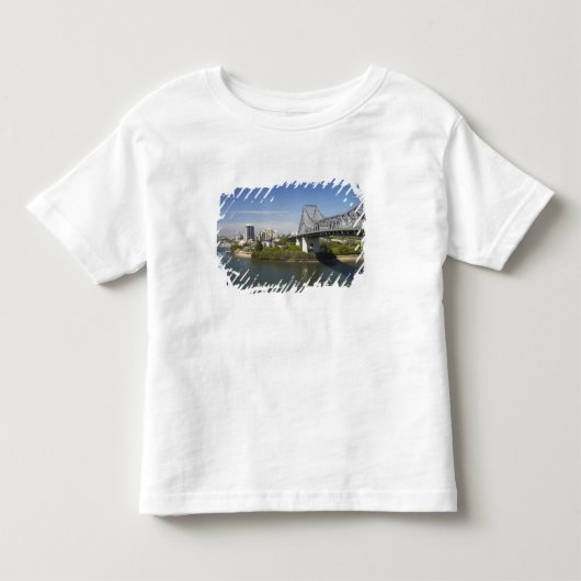 Story Bridge, Brisbane River en Kangaroo Kinder Shirts (Voorkant)
