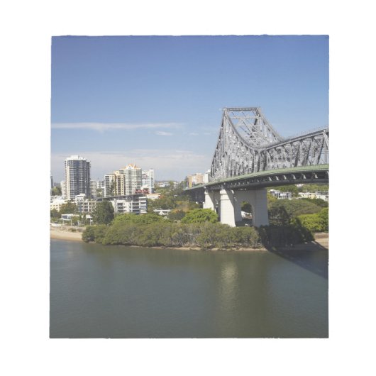 Story Bridge, Brisbane River, en Kangaroo Notitieblok (Voorkant)