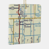 Story City IA  kaart Keramisch Ornament (Rechts)