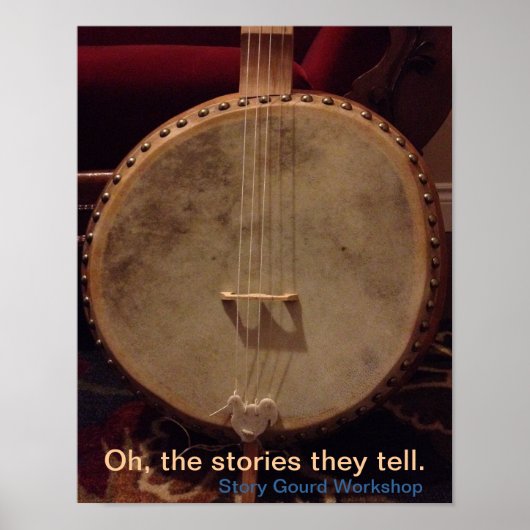 Story Gourd Poster - Rooster Bass Banjo (Voorkant)