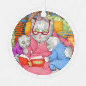 STORY KATTEN Metal Circle Ornament (Voorkant)