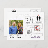 story save-the-date aankondigingskaart (Voorkant / Achterkant)