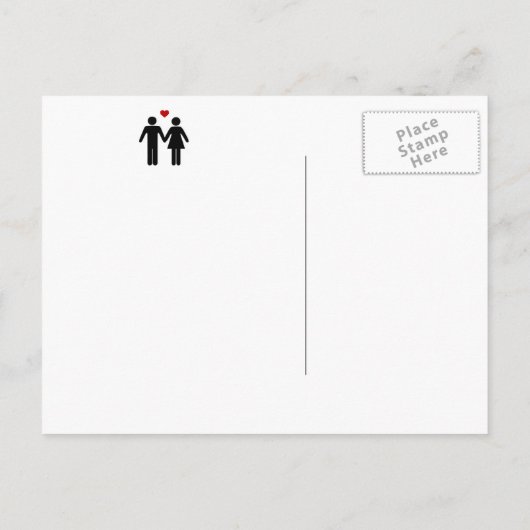 story save-the-date aankondigingskaart (Achterkant)