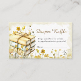 Storybook A New Chapter Baby shower Luierkrabbel Informatiekaartje