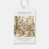 Storybook Animals Waterverf Baby shower Cadeaulabel (Voorkant)