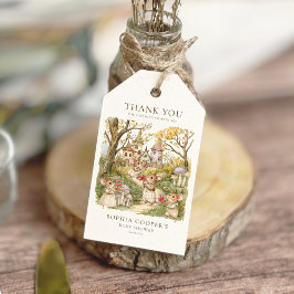 Storybook Animals Waterverf Baby shower Cadeaulabel