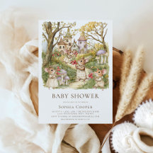 Storybook Animals Waterverf Baby shower