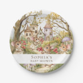 Storybook Animals Waterverf Baby shower Papieren Bordje (Voorkant)