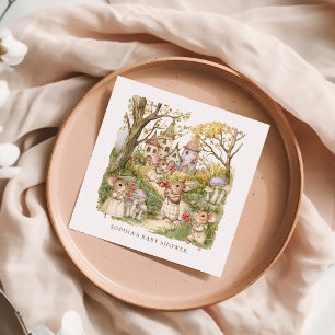 Storybook Animals Waterverf Baby shower Servet