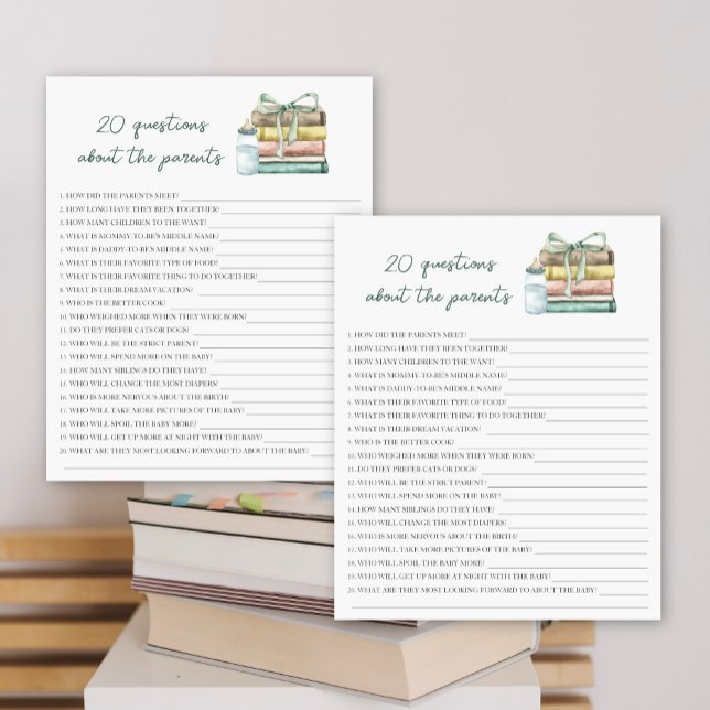 Storybook baby shower - 20 vragen over ouder (Creator heeft geüpload)