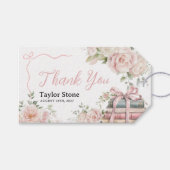 Storybook Baby shower Bedankt Cadeaulabel (Voorkant (Horizontaal))