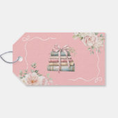 Storybook Baby shower Bedankt Cadeaulabel (Achterkant Horizontaal)