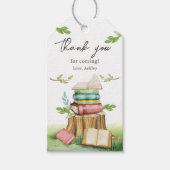 Storybook Baby shower Boeken Nieuw hoofdstuk Cadeaulabel (Voorkant)