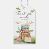 Storybook Baby shower Boeken Nieuw hoofdstuk Cadeaulabel (Achterkant)