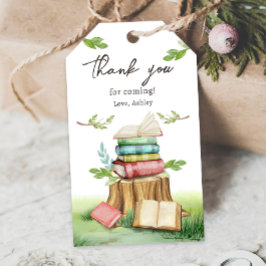 Storybook Baby shower Boeken Nieuw hoofdstuk Cadeaulabel