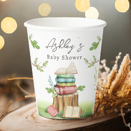Storybook Baby shower Boeken Nieuw hoofdstuk Papieren Bekers