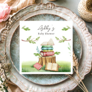 Storybook Baby shower Boeken Nieuw hoofdstuk Servet