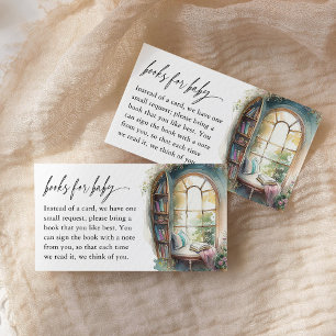 Storybook Baby shower Boeken voor Baby Informatiekaartje