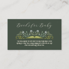 Storybook Baby shower Boeken voor Baby Insert Kaar Informatiekaartje