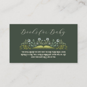 Storybook Baby shower Boeken voor Baby Insert Kaar Informatiekaartje