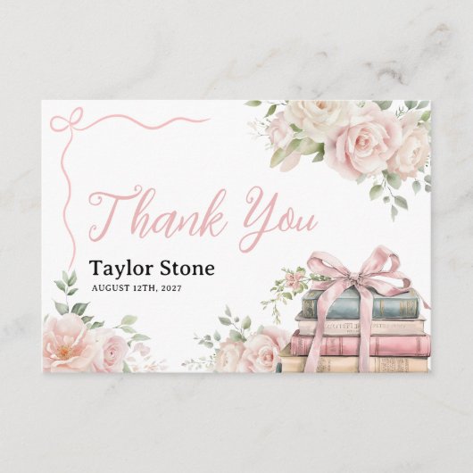 Storybook Baby shower Dank je kaart (Voorkant)