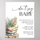 Storybook Baby shower Don't Say Baby spel Poster (Voorkant)