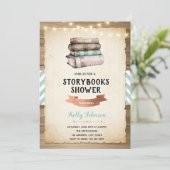 Storybook baby shower feestuitnodiging kaart (Staand voorkant)