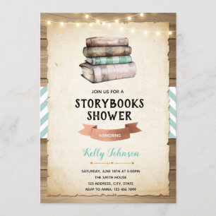 Storybook baby shower feestuitnodiging kaart
