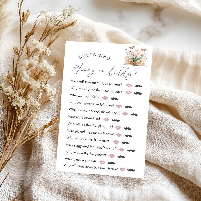 Storybook Baby shower "Guess Who" Spel (Creator heeft geüpload)