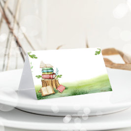 Storybook Baby shower Hoofdstuk Voedsellabel Decor Visitekaartje
