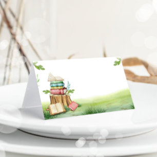 Storybook Baby shower Hoofdstuk Voedsellabel Decor Visitekaartje