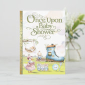 Storybook Baby Shower Invitation Kaart (Staand voorkant)