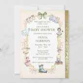 Storybook Baby Shower Invitation Kaart (Achterkant)