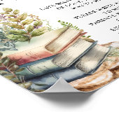 Storybook Baby shower Late Night Luiers Poster (Hoek)