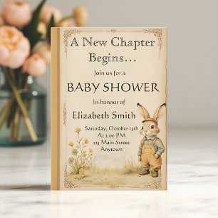  Storybook Baby shower met Bunny Kaart