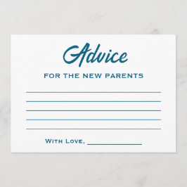 Storybook Baby shower Nieuw Chapter Blue Teddy Bea Advieskaart