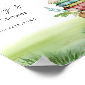 Storybook Baby shower Nieuw Hoofdstukboek Welkom Poster (Hoek)