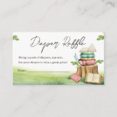 Storybook Baby shower Nieuwe kapittelluier Raffle Informatiekaartje (Voorkant)