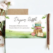 Storybook Baby shower Nieuwe kapittelluier Raffle Informatiekaartje