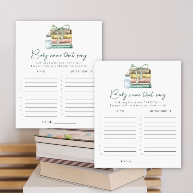 Storybook baby shower - Noem dat liedje spel (Creator heeft geüpload)