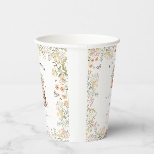 Storybook Baby shower Paper Cup Nieuw Chapter Meis Papieren Bekers (Rechts)